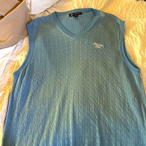 Oxford Baby Blue Golf Vest XL